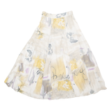 YVONNE Womens A-Line Skirt Beige Midi XXS