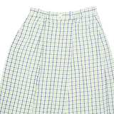 WALBUSCH Womens A-Line Skirt Green Midi Gingham UK 16