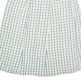 WALBUSCH Womens A-Line Skirt Green Midi Gingham UK 16