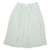 WALBUSCH Womens A-Line Skirt Green Midi Gingham UK 16