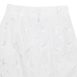 LAMELA Womens Straight Skirt Grey Knee Length Floral XXS