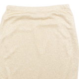LUISA Womens Straight Skirt Gold Knee Length S