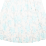 EXCLUSIVE STYLE Womens A-Line Skirt Blue Midi Floral M