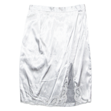 Womens Straight Skirt Grey Knee Length S