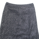 Womens Straight Skirt Silver Midi Floral M