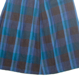 Womens A-Line Skirt Blue Midi Wool S