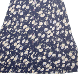 EXPRESSIONS Womens A-Line Skirt Blue Long Floral M