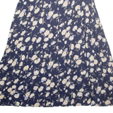 EXPRESSIONS Womens A-Line Skirt Blue Long Floral M