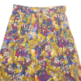 NORTHINGTON Womens A-Line Skirt Yellow Long Floral M
