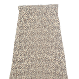 VINTAGE BLUE Womens A-Line Skirt Brown Long Floral M