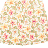 SK & COMPANY Womens A-Line Skirt Yellow Midi Floral UK 4