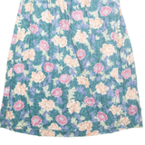 CLASSICS Womens A-Line Skirt Green Midi Floral UK 10
