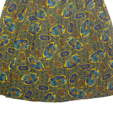 PENDLETON Womens A-Line Skirt Yellow Midi Crazy Pattern M