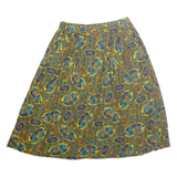PENDLETON Womens A-Line Skirt Yellow Midi Crazy Pattern M