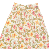 SK & COMPANY Womens A-Line Skirt Yellow Midi Floral UK 8