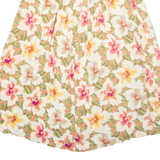 SK & COMPANY Womens A-Line Skirt Yellow Midi Floral UK 8