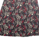 SAG HARBOR Womens A-Line Skirt Brown Midi Floral L