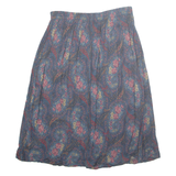 FUNDAMENTAL THINGS Womens Pleated Skirt Blue Midi Floral UK 18
