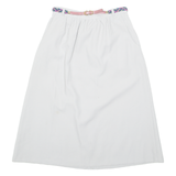 KAKI ROBERTS Belted Womens A-Line Skirt Grey Midi UK 10