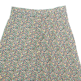 Womens A-Line Skirt Green Midi Floral M