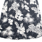 HIRSCH Womens A-Line Skirt Black Long Floral M