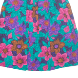 FIRE ISLANDER Womens A-Line Skirt Green Midi Floral M