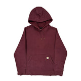 Carhartt Hoodie - XL Burgundy Cotton