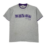 Anvil Single Stitch T-Shirt - Large Grey Cotton