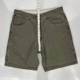 Wrangler Carpenter Shorts - 35W 10L Grey Cotton