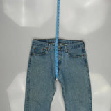 501 Levis Jeans - 33W 30L Light Wash Denim