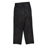 Dickies Cargo Trousers - 29W 30L Black Cotton