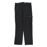 Wrangler Cargo Trousers - 34W 34L Black Cotton