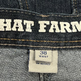 Phat Farm Denim Shorts - 38W 11L Dark Wash Denim