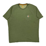 Carhartt T-Shirt - 2XL Green Cotton