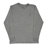 Carhartt Long Sleeve T-Shirt - Medium Gray Cotton