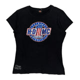 Legendary Motorcycles Harley Davidson Graphic T-Shirt - Large Black Cotton
