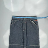 Rooky Carpenter Trousers - 36W 28L Blue Cotton