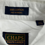 Chaps Ralph Lauren Shirt - Medium White Cotton