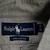 Ralph Lauren Shirt - Large Grey Cotton