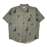 Crossings Short Sleeve Shirt - Large Multicoloured Cotton