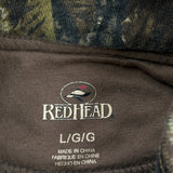 Vintage Camouflage Red Head Camo Long Sleeve T-Shirt - Large Camo Polyester