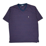Polo By Ralph Lauren Striped T-Shirt - 2XL Blue Cotton