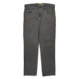Carhartt Carpenter Trousers - 34W 32L Grey Cotton Blend