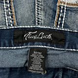 True Luck Skinny Jeans - 32W 32L Blue Cotton Blend