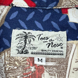 Toes On The Nose Graphic Hawaiian Shirt - Medium Multicoloured Cotton
