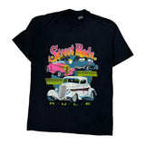 Street Rods Tophalf Single Stitch T-Shirt - XL Black Cotton