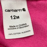 Age 12 Months Carhartt Dungarees - 4XS Pink Cotton