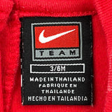 Age 3-6 Months Nike Wisconsin Playsuit - 4XS Red Cotton