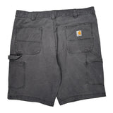 Carhartt Cargo Carpenter Shorts - 38W 11L Grey Cotton