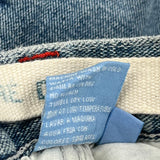 Azzure Denim Wide Leg Carpenter Jeans - 36W 27L Light Wash Cotton